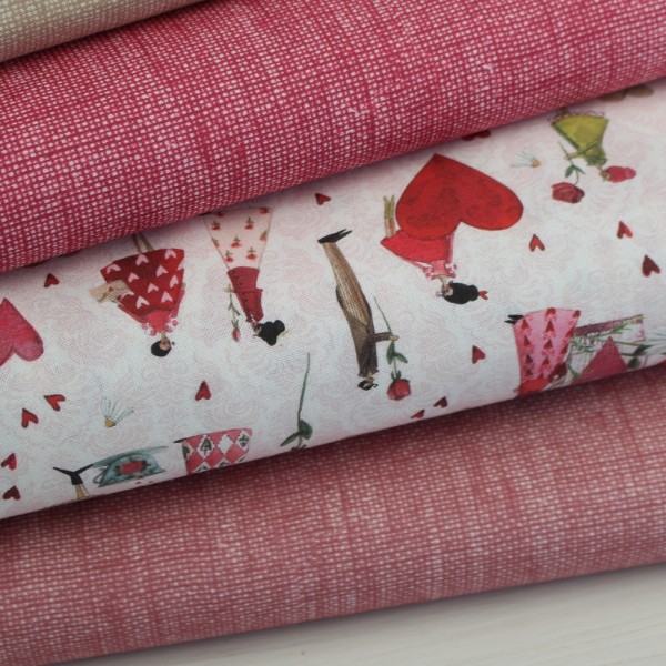 Baumwollstoff Liebe by Silke Leffler von acufactum